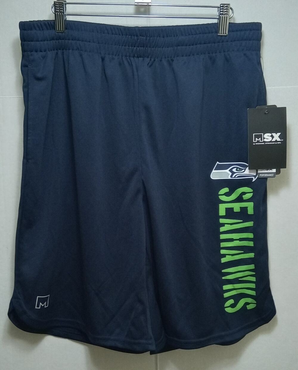 Seattle Seahawks NFL Michael Strahan Performance Men's Shorts Large